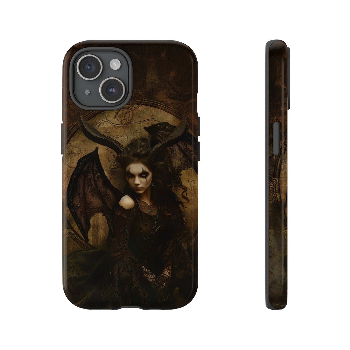 Demon Lilith Gothic Phone Case for iPhone, Samsung Galaxy, Google Pixel - Dark Fantasy Art