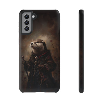 Noble Otter King Phone Case - Vintage Gothic Animal Art Design for iPhone, Samsung Galaxy, and Google Pixel Devices