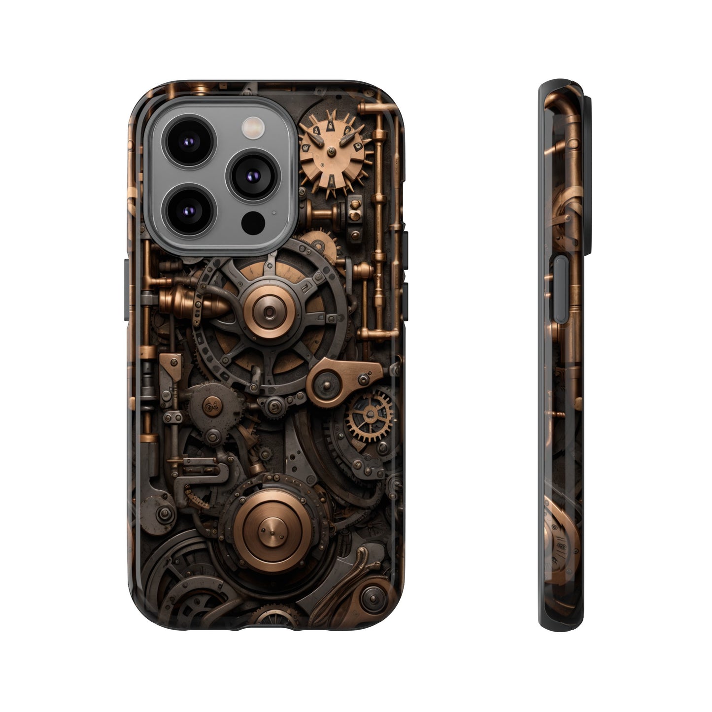 Steampunk Machine Phone Case – Victorian Gears Design for iPhone, Samsung Galaxy, and Google Pixel Devices