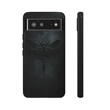 Gothic Dragonfly Phone Case – Dark Elegance Design for iPhone, Samsung Galaxy, and Google Pixel Devices