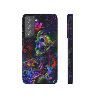 Psychedelic Skull Phone Case – Vibrant Pastel Design for iPhone, Samsung Galaxy, and Google Pixel Devices