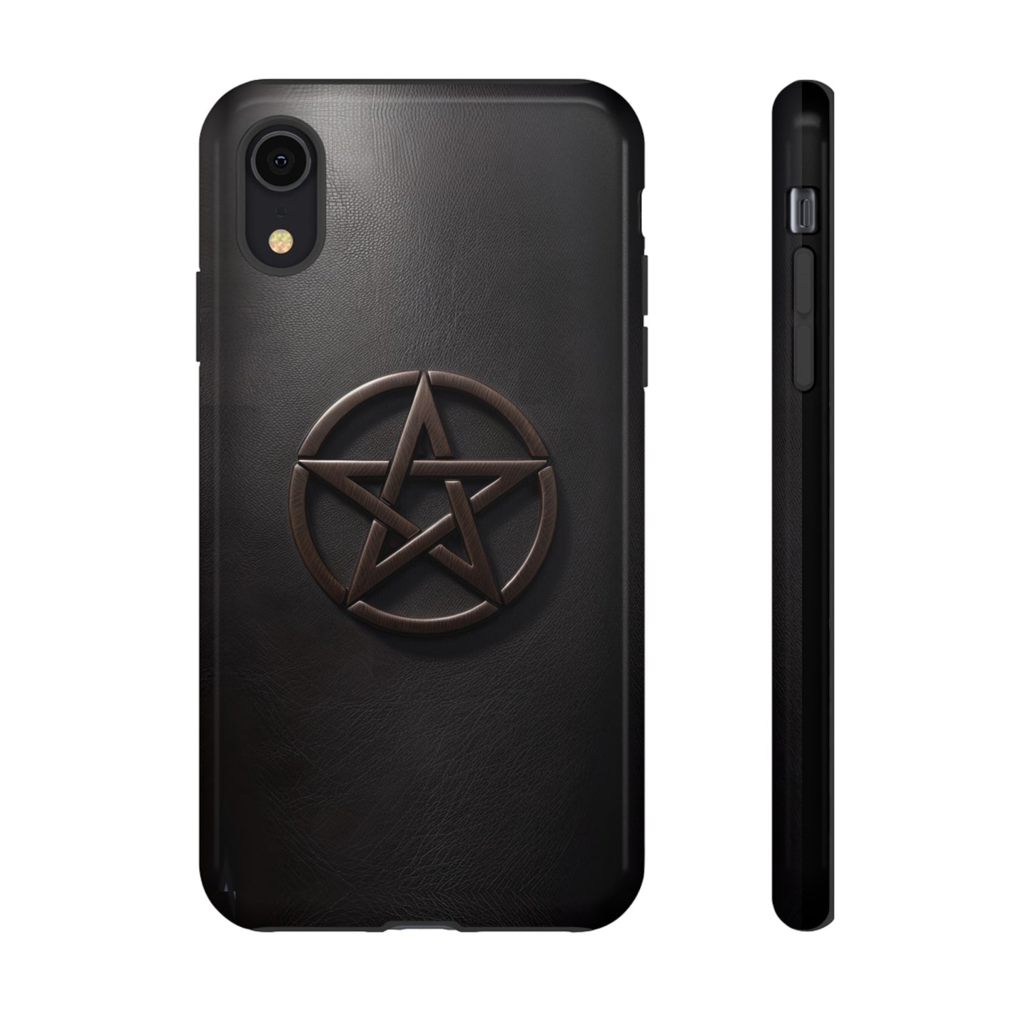 Simple Pentacle Tough Phone Case – Witchcraft Pentagram Design for iPhone, Samsung Galaxy, and Google Pixel Devices