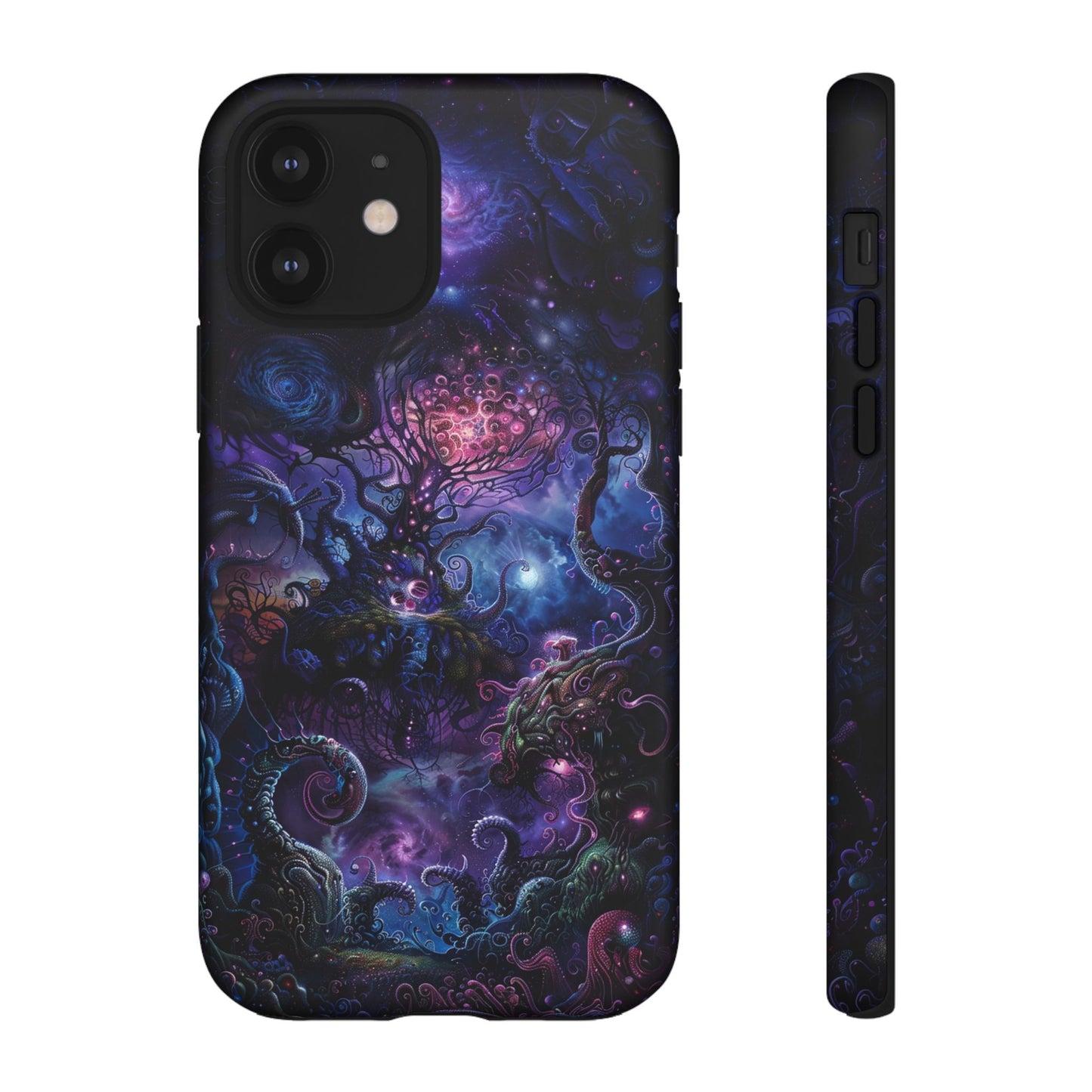 Trippy Psychedelic Alien Landscape Phone Case - Vibrant Abstract Design for iPhone, Samsung Galaxy and Google Pixel Devices