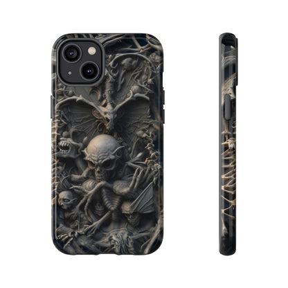 Those Who Dwell Below #1 Phone Case – Intricate Gothic Skeleton Design for iPhone, Samsung Galaxy, Google Pixel Devices