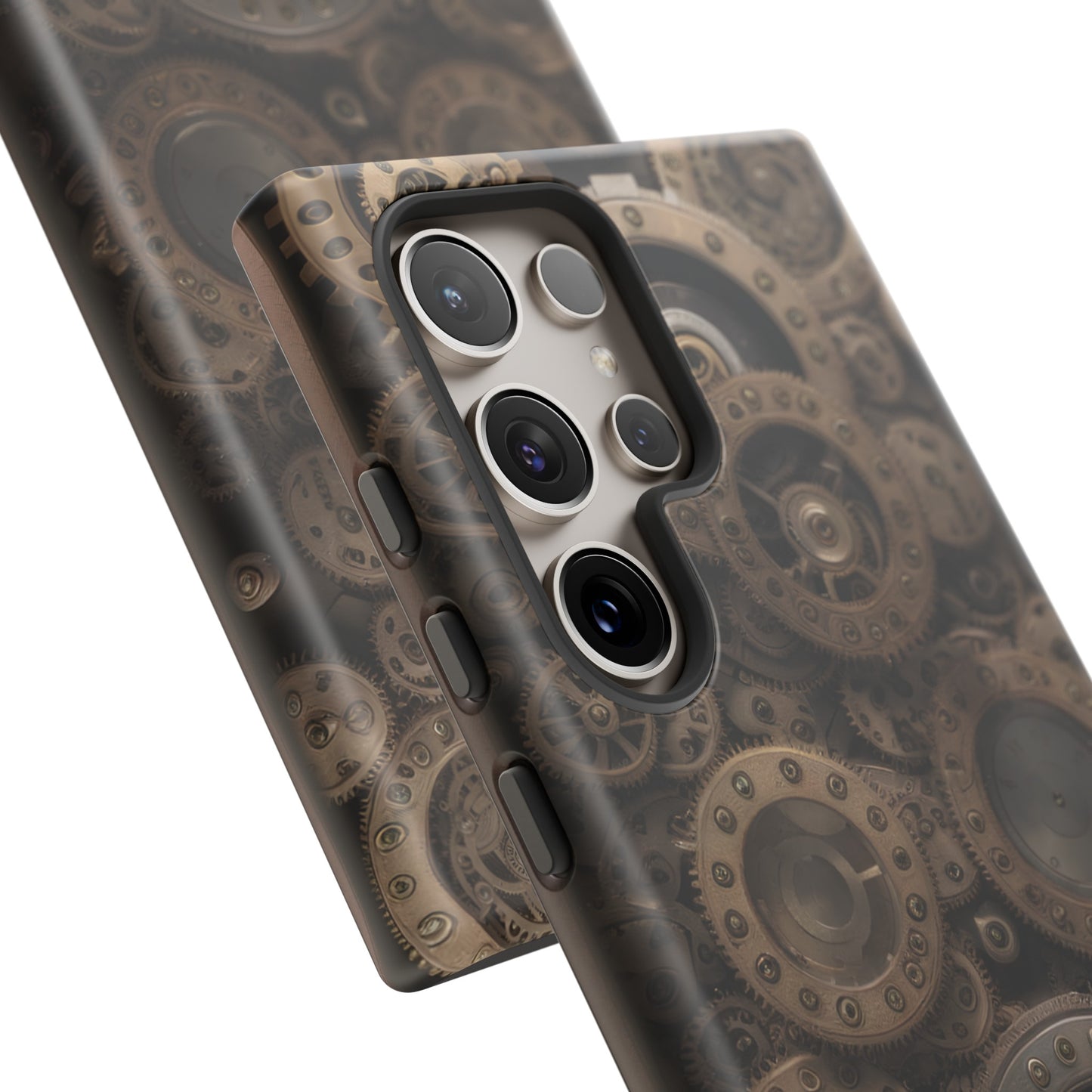 Gearworks 3 Phone Case – Steampunk Victorian Design with Gears and Clockwork for iPhone, Samsung Galaxy, and Google Pixel Devices