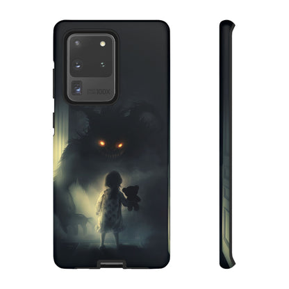 A Child Facing A Terrifying Monster Phone Case - for iPhone, Samsung Galaxy, and Google Pixel Devices