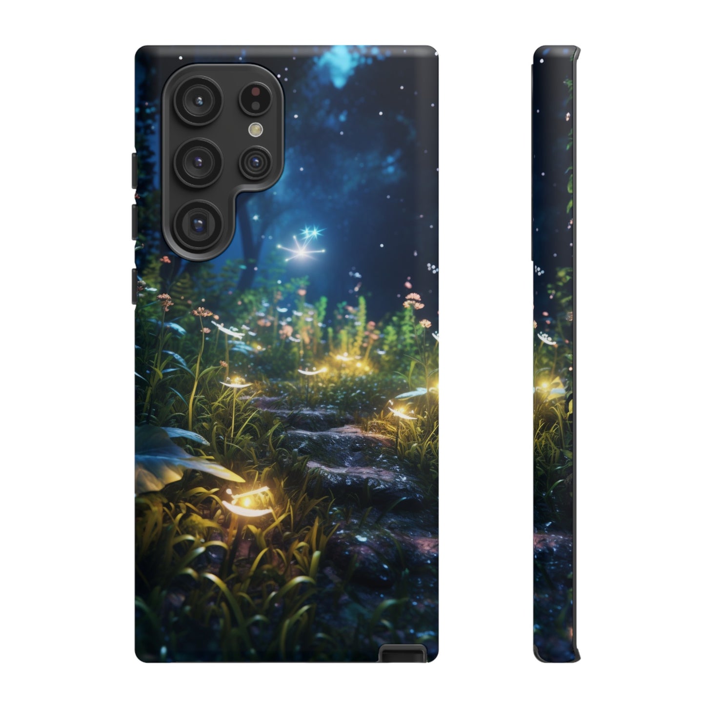 Fireflies in the Forest Tough Phone Case – Enchanting Summer Night Design for iPhone, Samsung Galaxy, and Google Pixel Devices