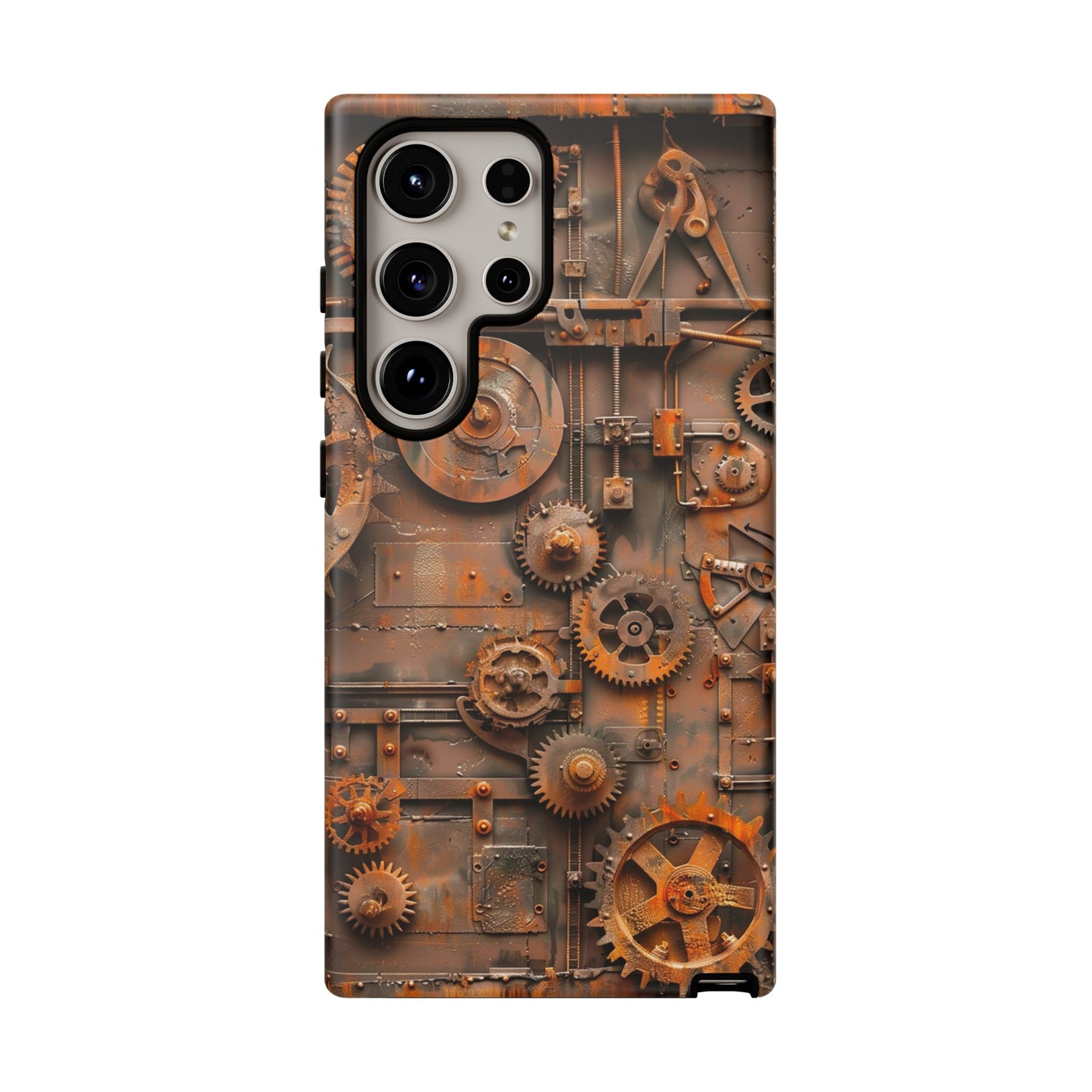 Rusted Steampunk Gearworks Phone Case for iPhone, Samsung Galaxy, and Google Pixel Devices