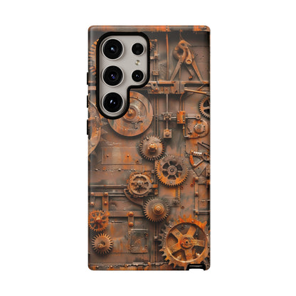 Rusted Steampunk Gearworks Phone Case for iPhone, Samsung Galaxy, and Google Pixel Devices