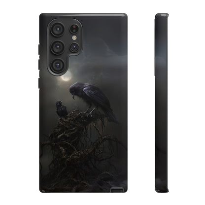 Gothic Raven Phone Case - Dark Crow Art for iPhone, Samsung Galaxy, and Google Pixel Devices