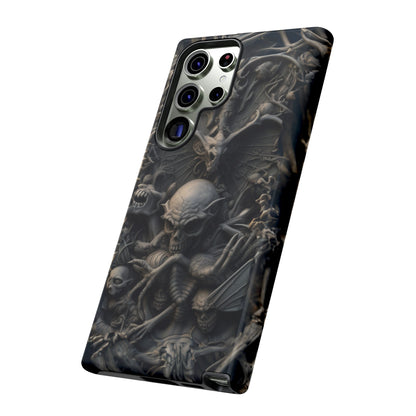 Those Who Dwell Below #1 Phone Case – Intricate Gothic Skeleton Design for iPhone, Samsung Galaxy, Google Pixel Devices