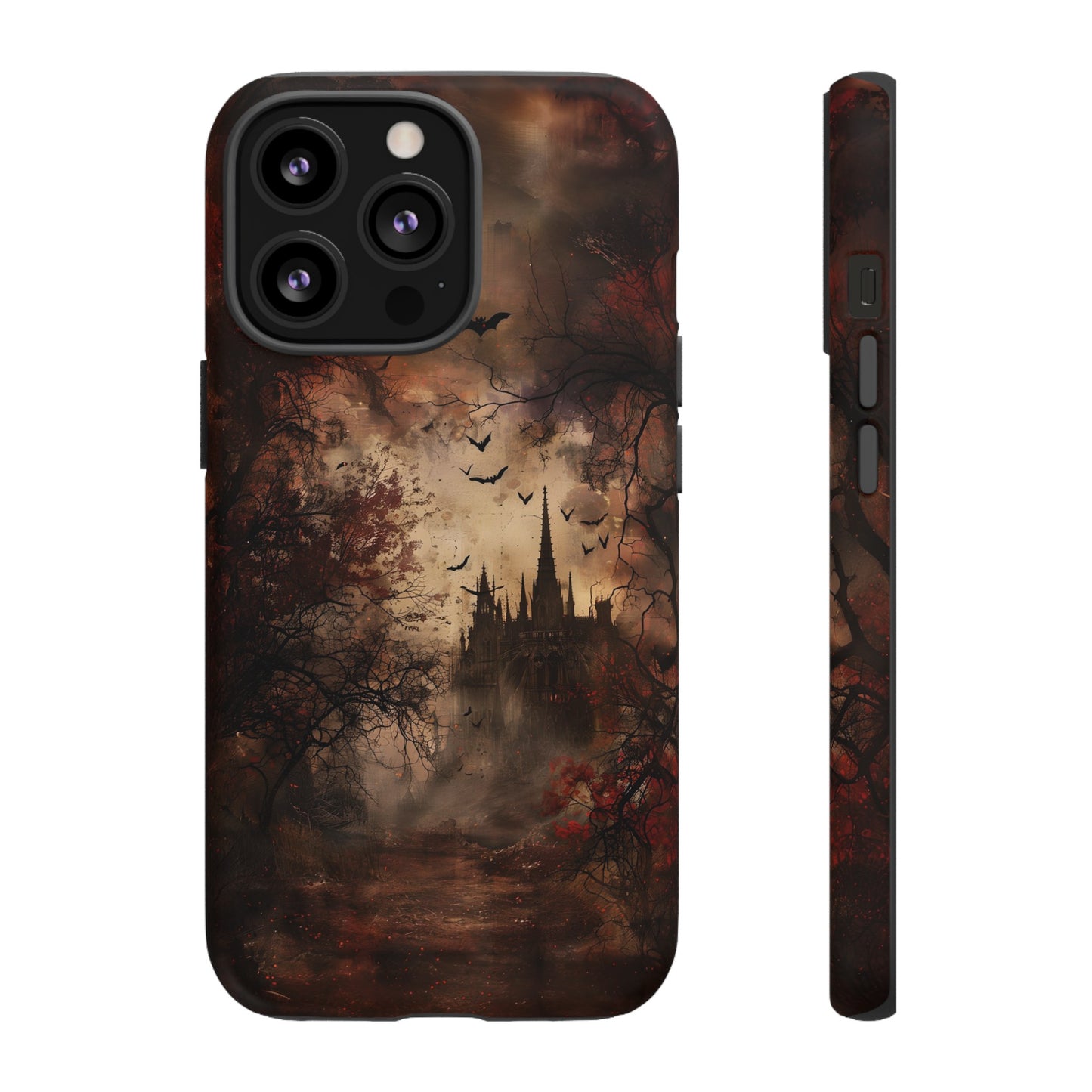 Gothic Castle Phone Case - Spooky Halloween Design for iPhone, Samsung Galaxy, Google Pixel Devices