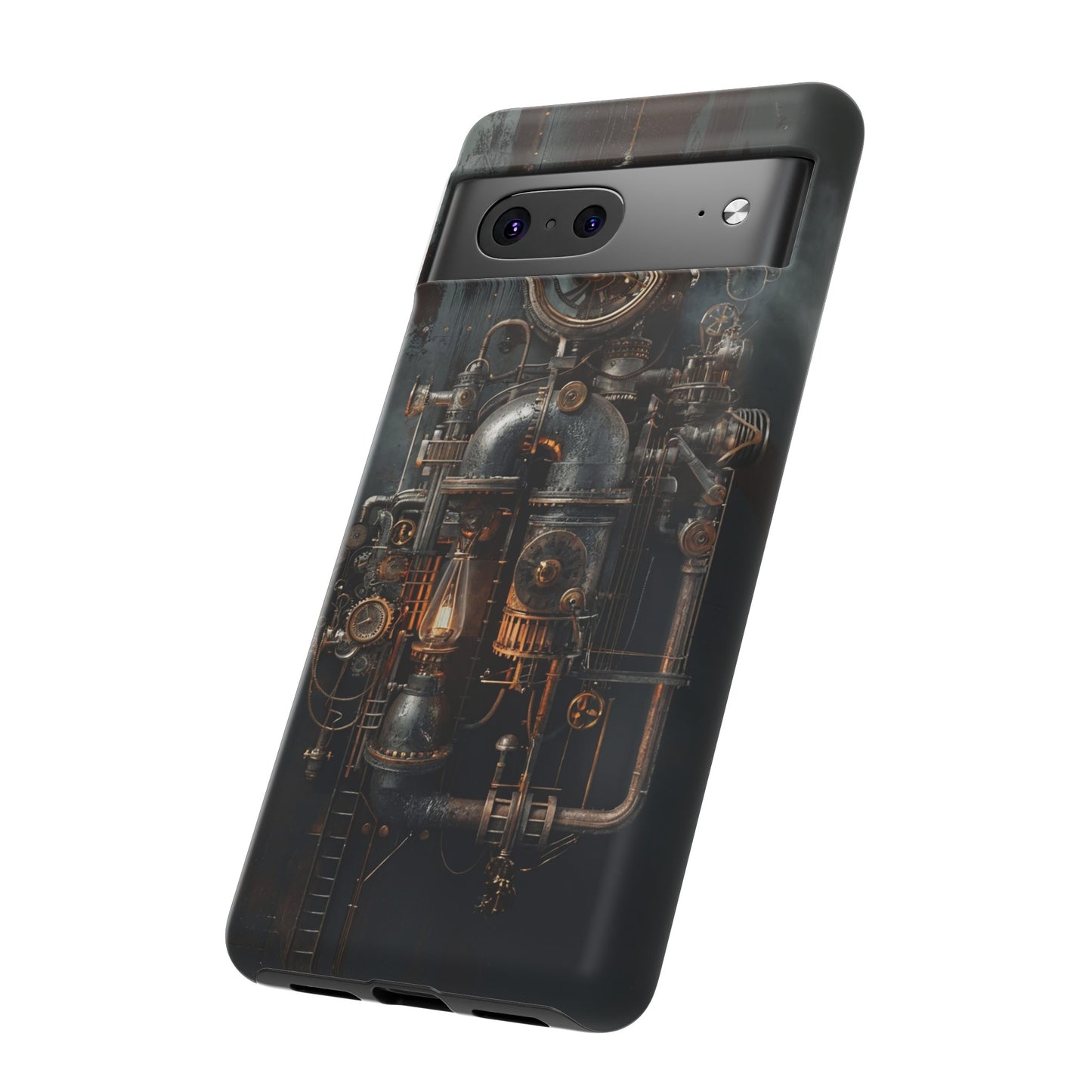 Steampunk Machine #2 Phone Case - Intricate Industrial Design for iPhone, Samsung Galaxy, Google Pixel Devices, Victorian Design Gears