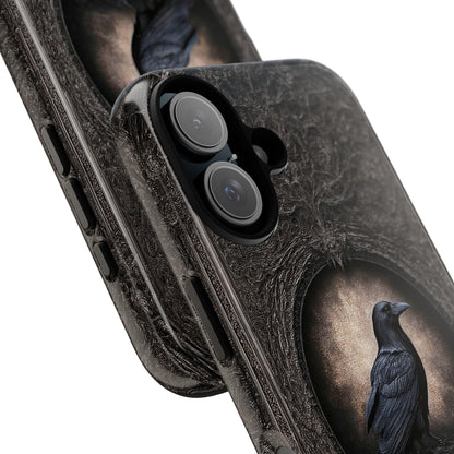 Gothic Raven Phone Case - Mysterious Dark Bird Design