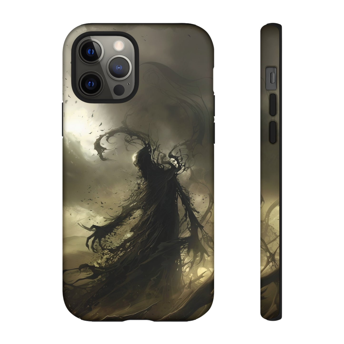 Dark Spirit Phone Case – Grim Reaper Haunting Design for iPhone, Samsung Galaxy, and Google Pixel Devices