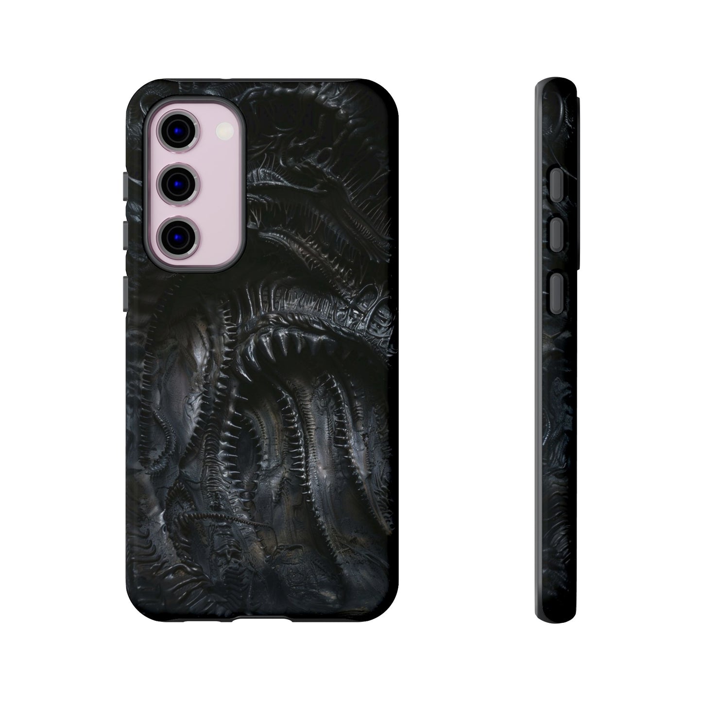 Surreal Biomechanical Phone Case - Gothic Sci-Fi Art for iPhone, Samsung Galaxy, and Google Pixel Devices