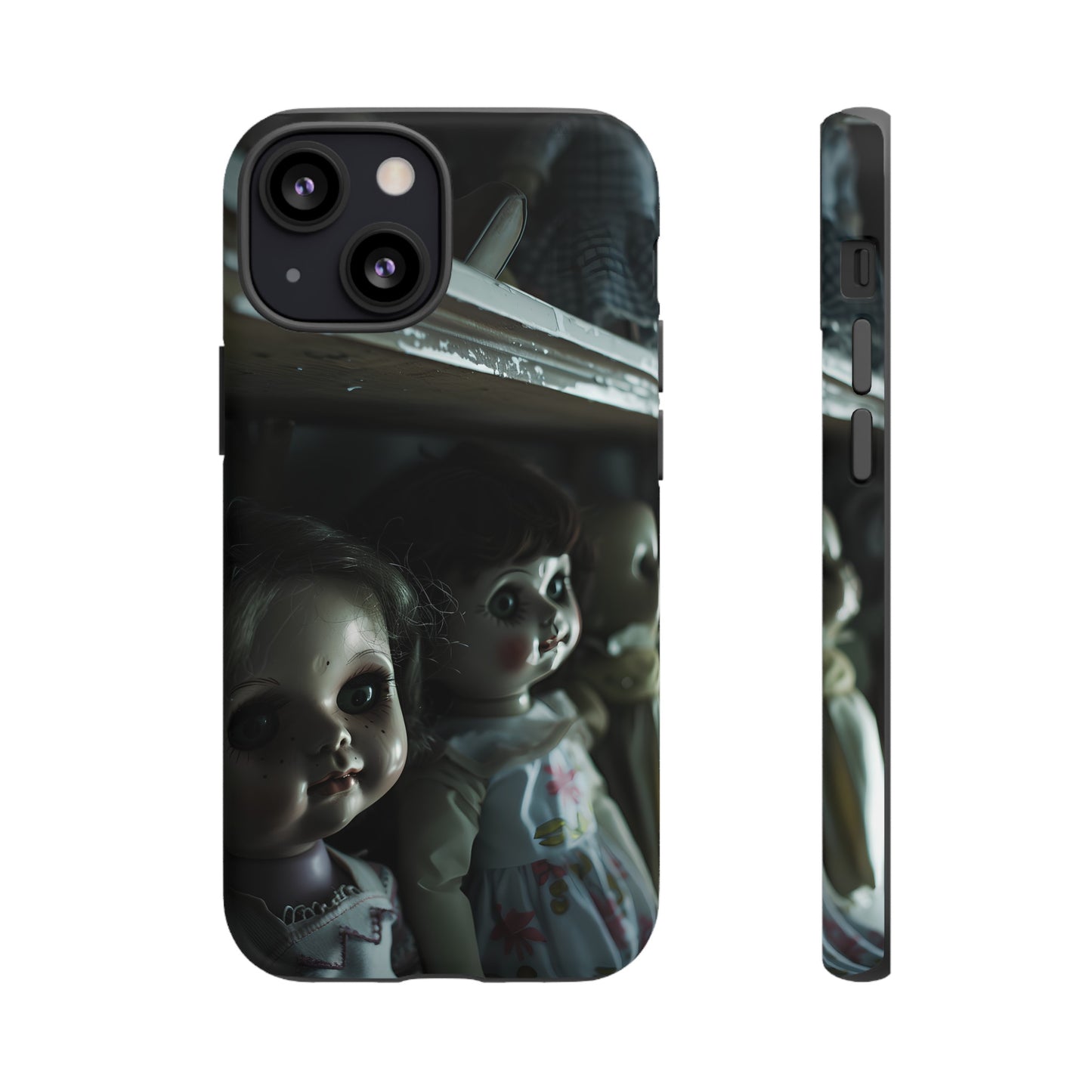 Creepy Dolls Phone Case – Eerie Vintage Doll Design for iPhone, Samsung Galaxy, and Google Pixel Devices