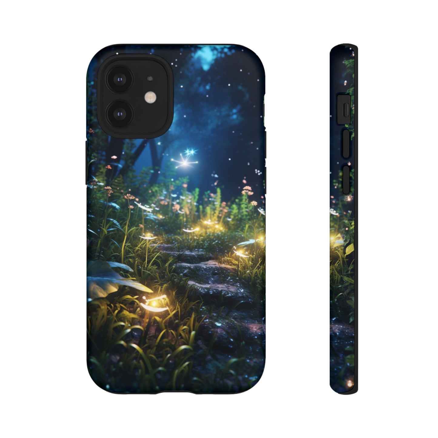 Fireflies in the Forest Tough Phone Case – Enchanting Summer Night Design for iPhone, Samsung Galaxy, and Google Pixel Devices