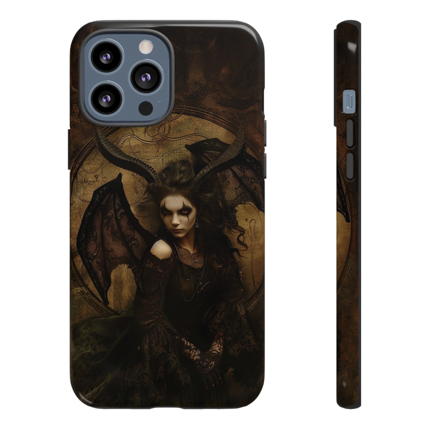 Demon Lilith Gothic Phone Case for iPhone, Samsung Galaxy, Google Pixel - Dark Fantasy Art