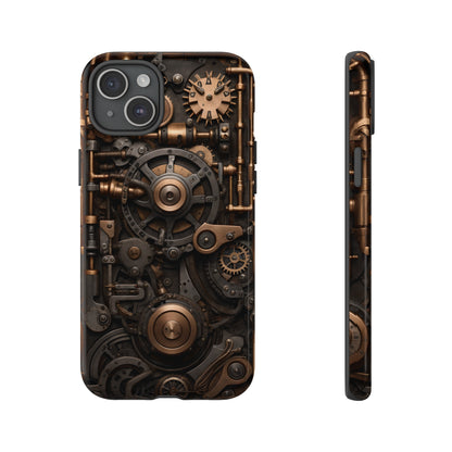 Steampunk Machine Phone Case – Victorian Gears Design for iPhone, Samsung Galaxy, and Google Pixel Devices