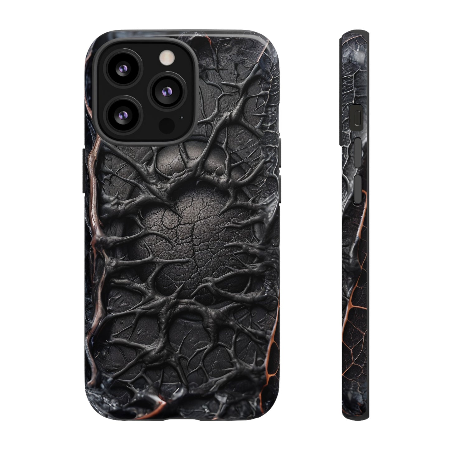 Black Veins Tough Phone Case – Lovecraftian Horror Design for iPhone, Samsung Galaxy, and Google Pixel Devices