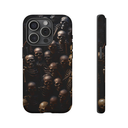 Skeletal Grave Phone Case – Halloween Horror Skeleton Design for iPhone, Samsung Galaxy, and Google Pixel Devices