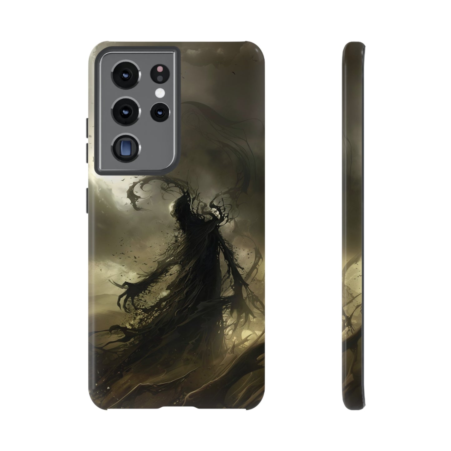 Dark Spirit Phone Case – Grim Reaper Haunting Design for iPhone, Samsung Galaxy, and Google Pixel Devices