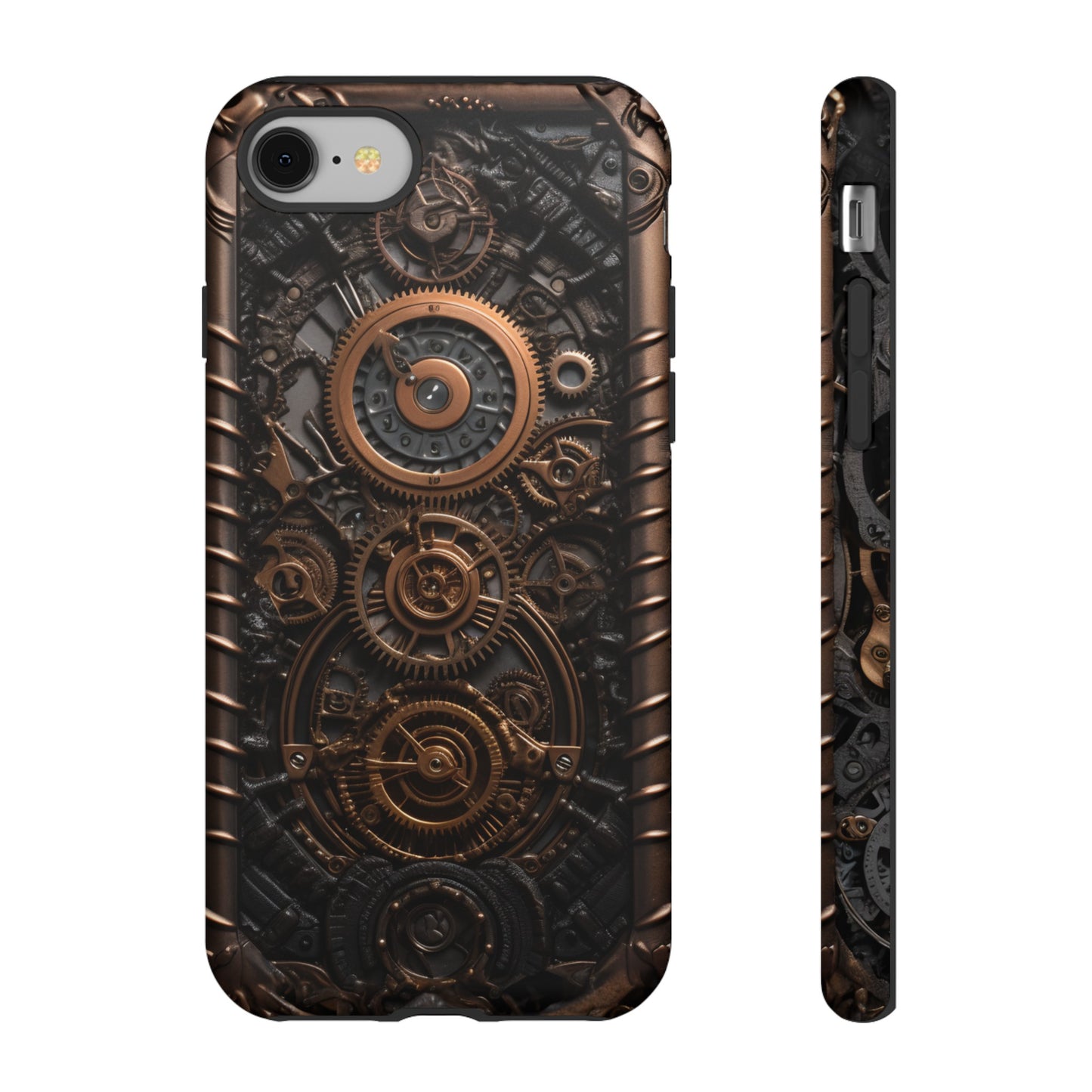 Gearworks 2 Phone Case – Steampunk Victorian Design with Gears and Clockwork for iPhone, Samsung Galaxy, and Google Pixel Devices