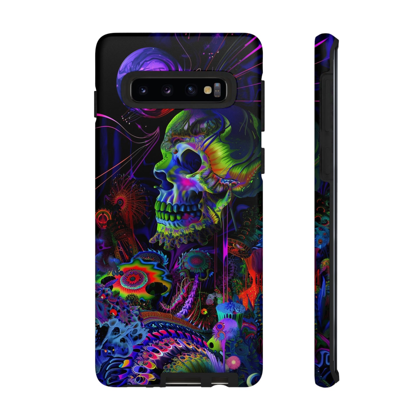 Psychedelic Skull Phone Case – Vibrant Pastel Design for iPhone, Samsung Galaxy, and Google Pixel Devices