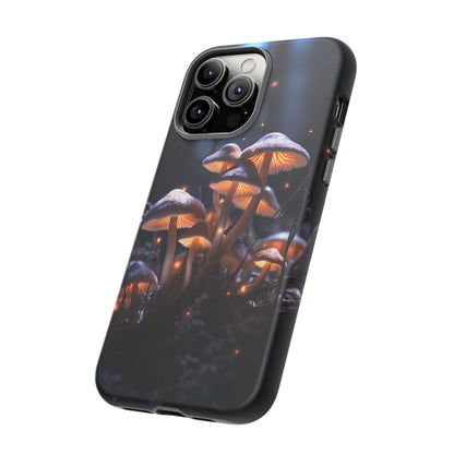 Glowing Mushrooms at Night Phone Case – Enchanting Fantasy Forest Design for iPhone, Samsung Galaxy, and Google Pixel Devices