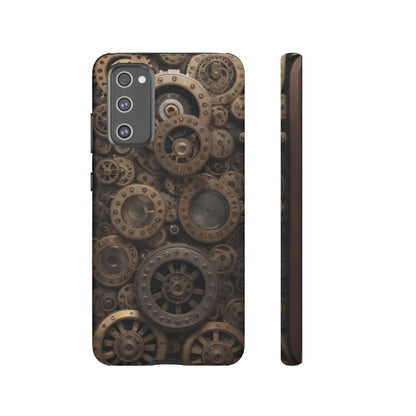 Gearworks 3 Phone Case – Steampunk Victorian Design with Gears and Clockwork for iPhone, Samsung Galaxy, and Google Pixel Devices