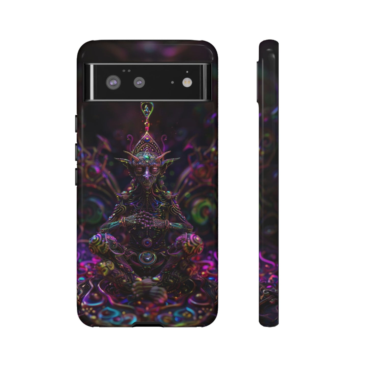 Mystical Machine Elf Phone Case - Psychedelic Vibes for iPhone, Samsung, Google Pixel