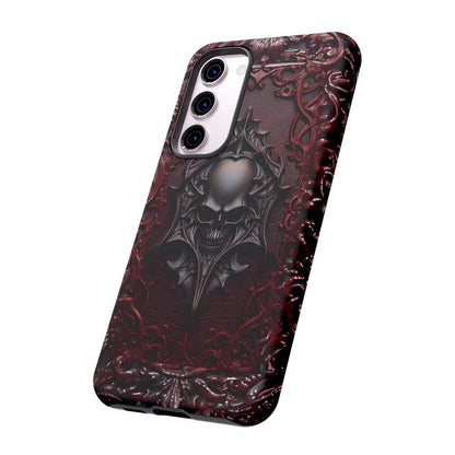 Vampiric Tough Phone Case – Gothic Skull Vampire Design for iPhone, Samsung Galaxy, and Google Pixel Devices