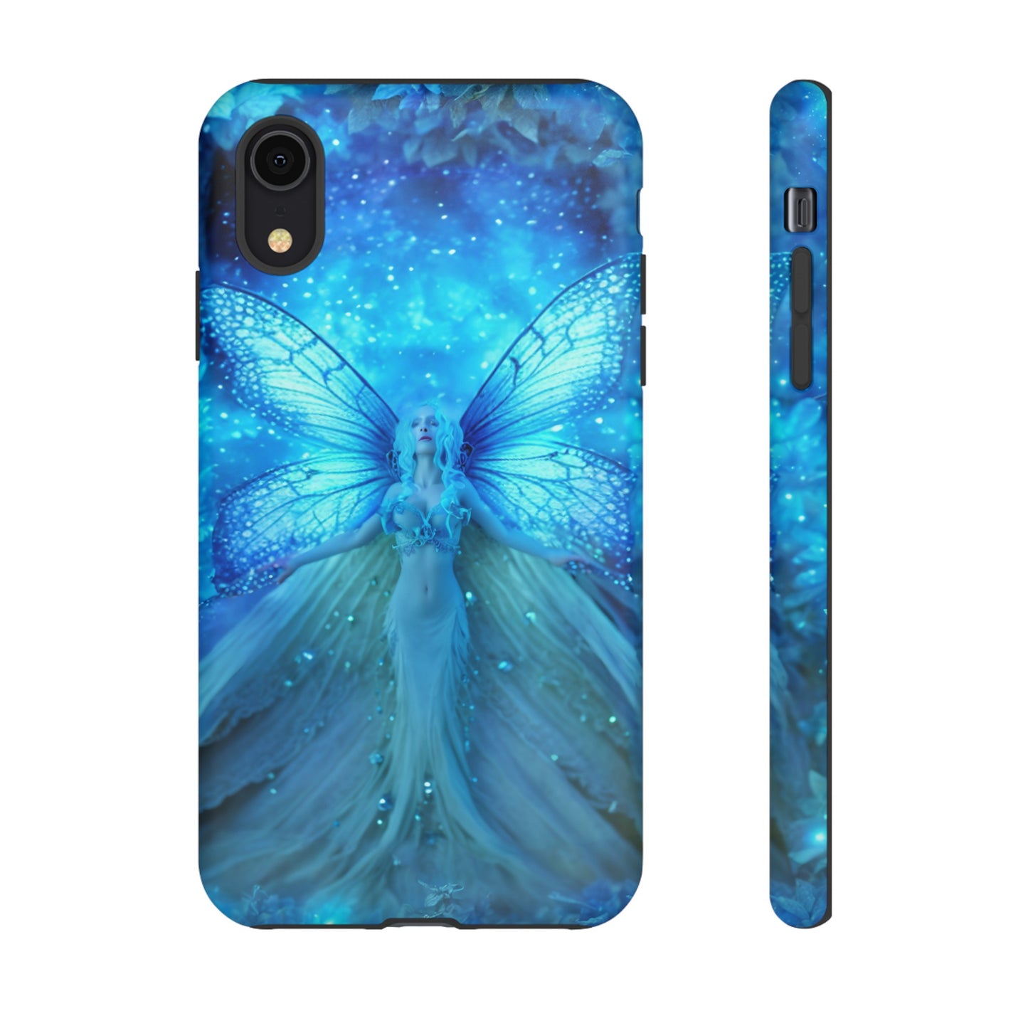 Blue Cosmic Fairy Phone Case – Enchanting Fae Design for iPhone, Samsung Galaxy, and Google Pixel Devices