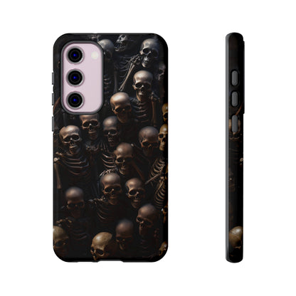 Skeletal Grave Phone Case – Halloween Horror Skeleton Design for iPhone, Samsung Galaxy, and Google Pixel Devices