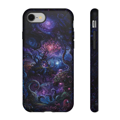 Trippy Psychedelic Alien Landscape Phone Case - Vibrant Abstract Design for iPhone, Samsung Galaxy and Google Pixel Devices