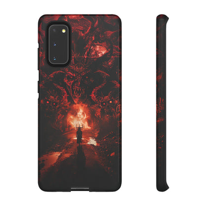 The Road to Hell Phone Case – Gothic Demon and Devil Design for iPhone, Samsung Galaxy, and Google Pixel Devices