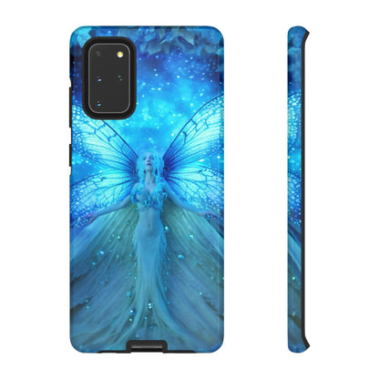 Blue Cosmic Fairy Phone Case – Enchanting Fae Design for iPhone, Samsung Galaxy, and Google Pixel Devices