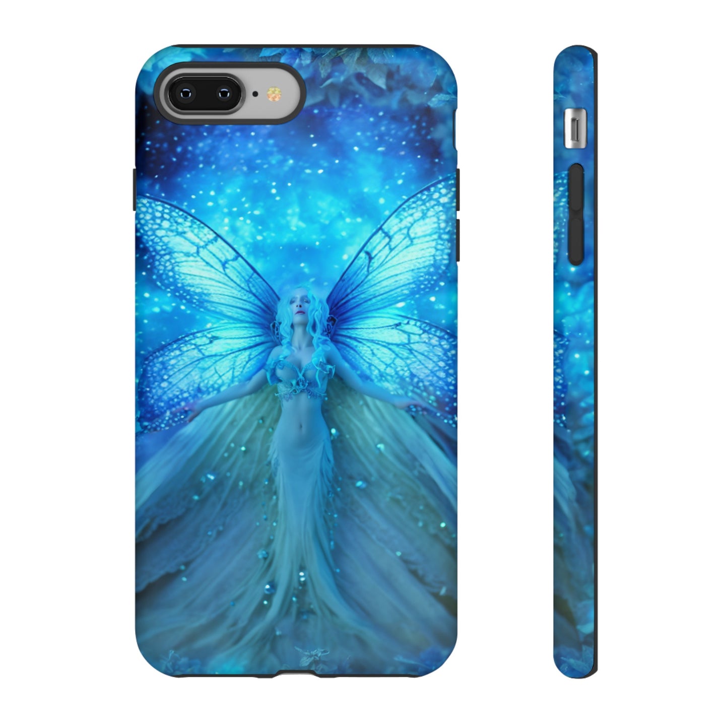 Blue Cosmic Fairy Phone Case – Enchanting Fae Design for iPhone, Samsung Galaxy, and Google Pixel Devices