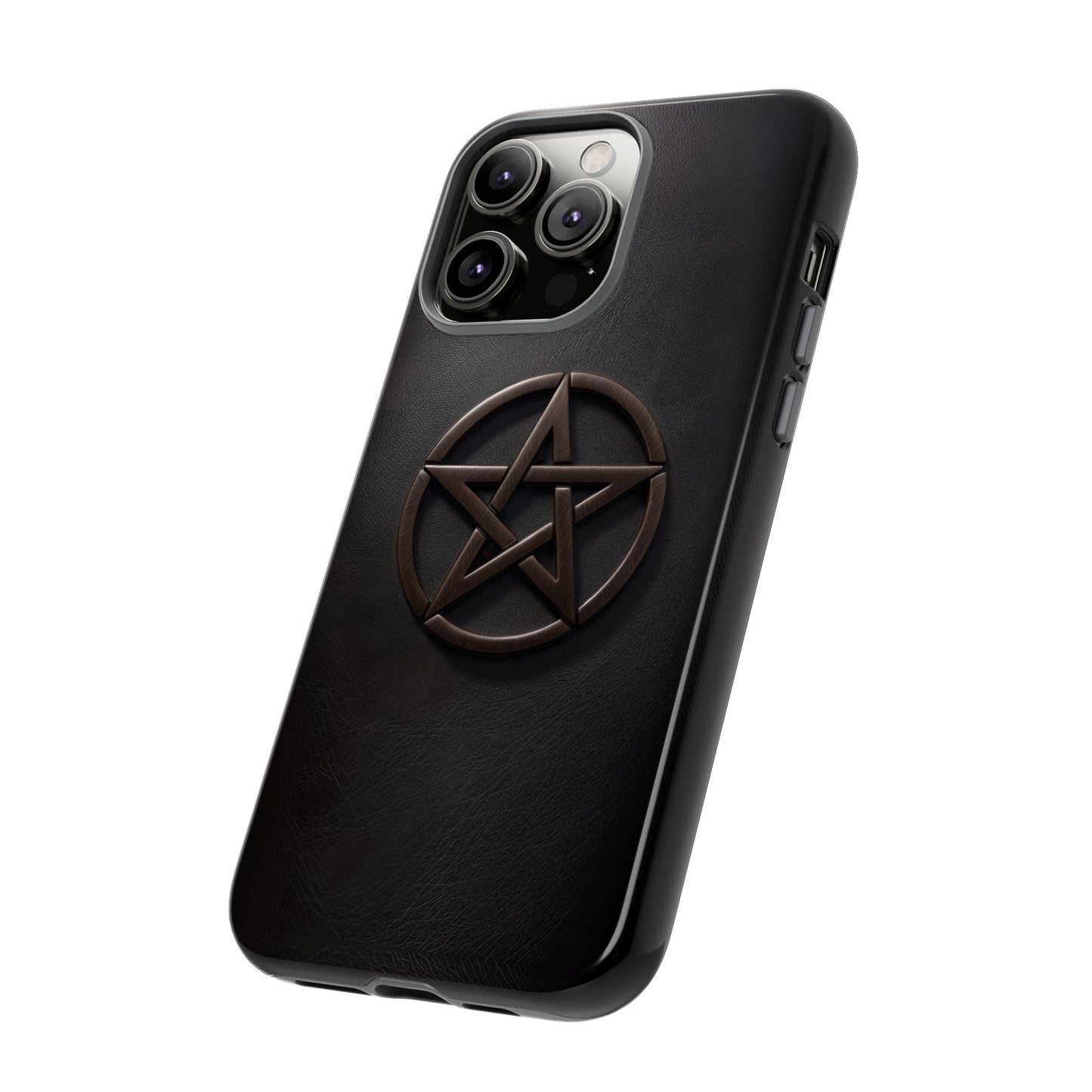 Simple Pentacle Tough Phone Case – Witchcraft Pentagram Design for iPhone, Samsung Galaxy, and Google Pixel Devices