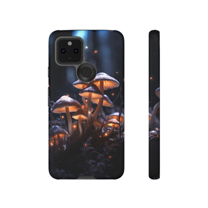 Glowing Mushrooms at Night Phone Case – Enchanting Fantasy Forest Design for iPhone, Samsung Galaxy, and Google Pixel Devices