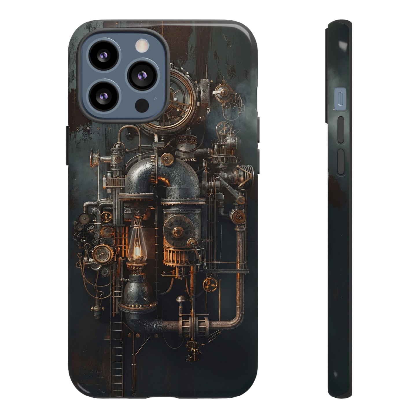 Steampunk Machine #2 Phone Case - Intricate Industrial Design for iPhone, Samsung Galaxy, Google Pixel Devices, Victorian Design Gears