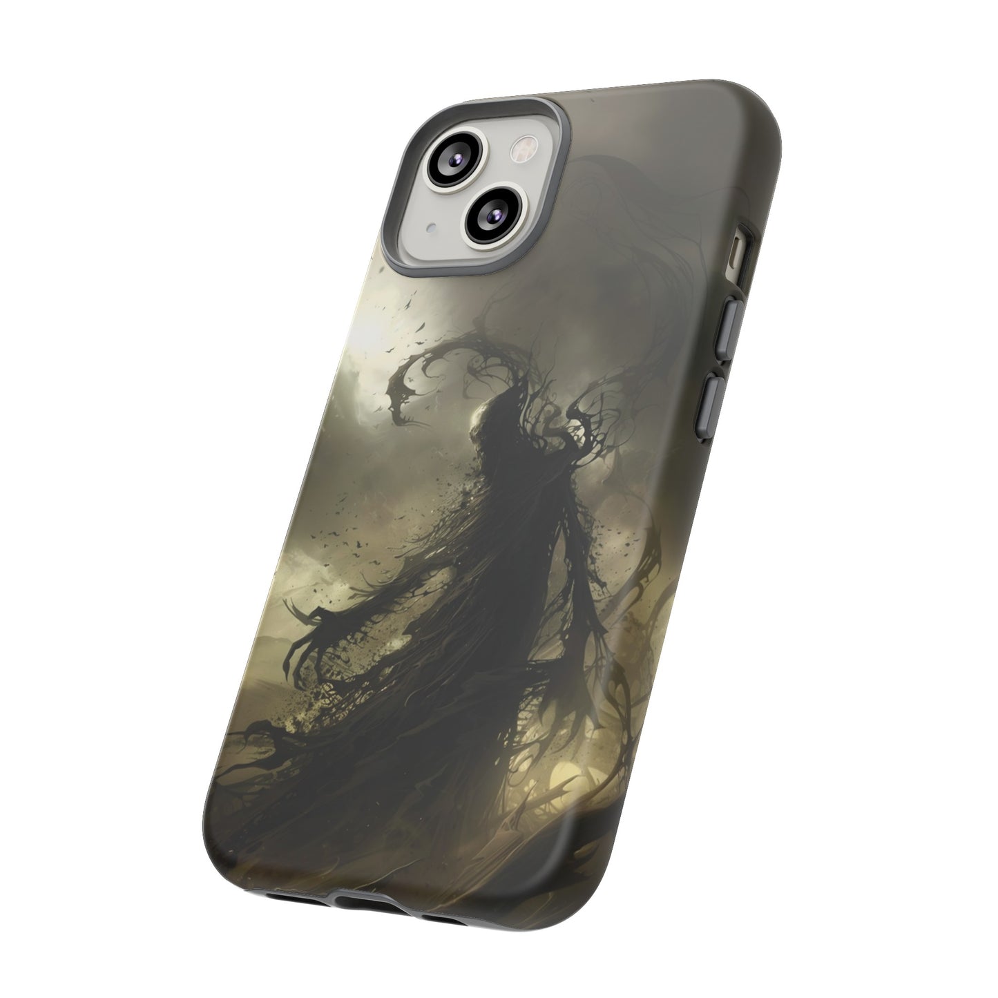 Dark Spirit Phone Case – Grim Reaper Haunting Design for iPhone, Samsung Galaxy, and Google Pixel Devices