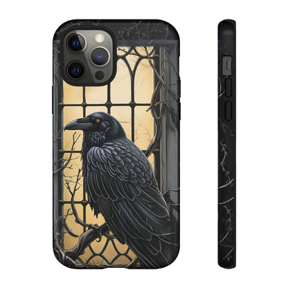 The Raven Phone Case – Edgar Allan Poe Inspired Gothic Design for iPhone, Samsung Galaxy, and Google Pixel Devices