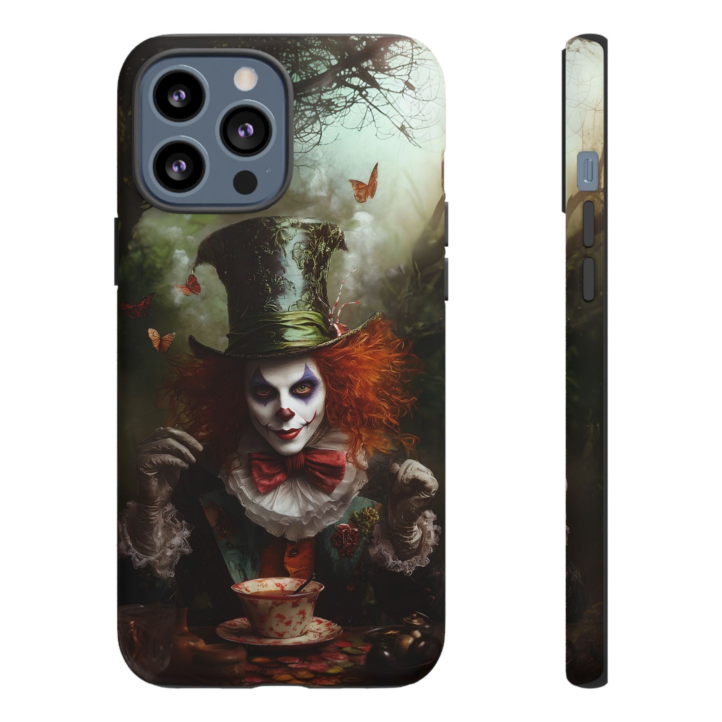 Mad Hatter Gothic Fantasy Phone Case - Dark Wonderland Design for iPhone, Samsung Galaxy, and Google Pixel Devices