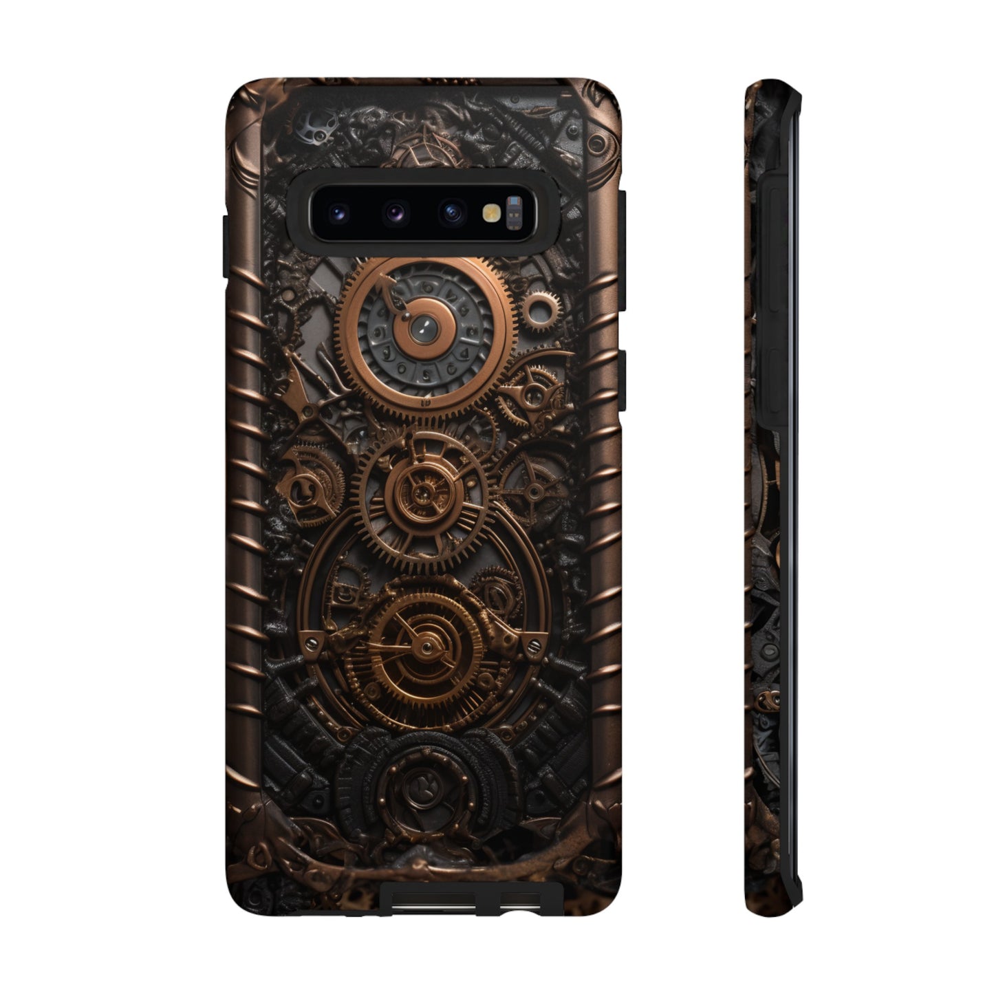 Gearworks 2 Phone Case – Steampunk Victorian Design with Gears and Clockwork for iPhone, Samsung Galaxy, and Google Pixel Devices