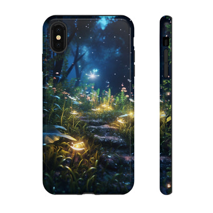 Fireflies in the Forest Tough Phone Case – Enchanting Summer Night Design for iPhone, Samsung Galaxy, and Google Pixel Devices