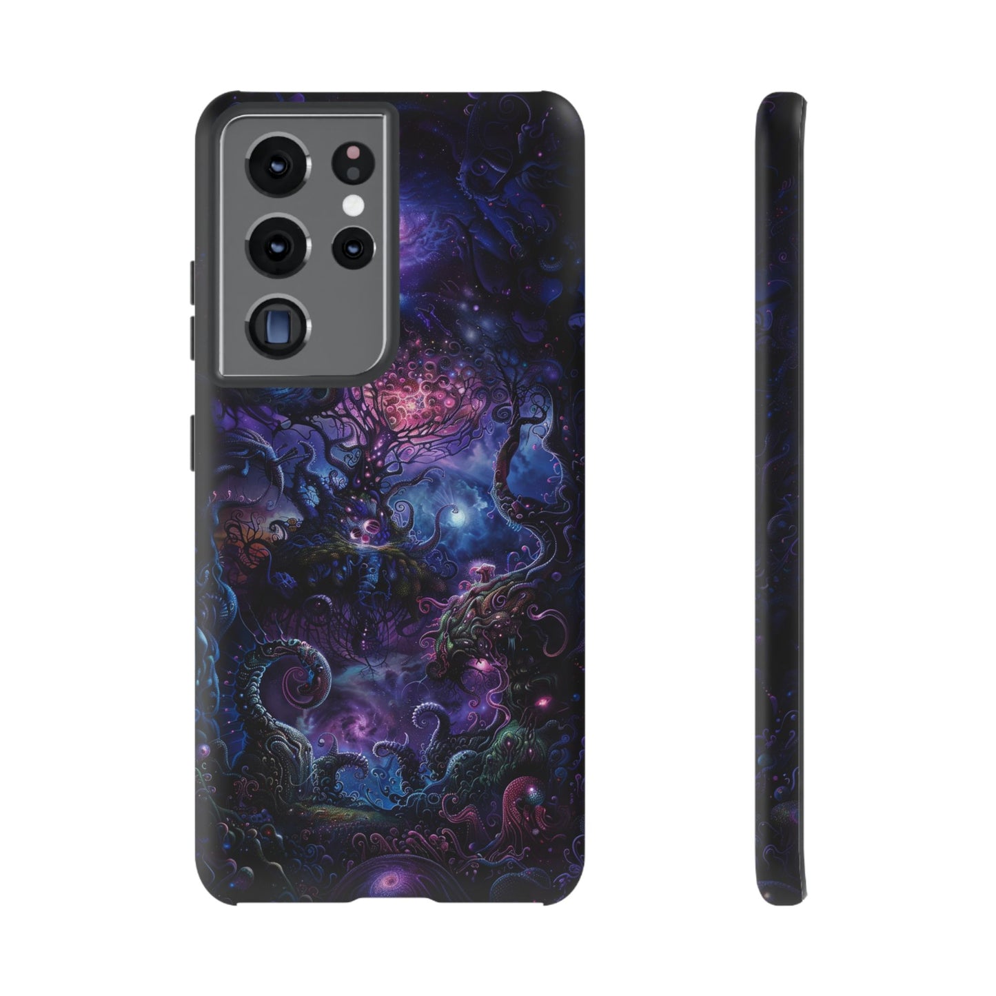 Trippy Psychedelic Alien Landscape Phone Case - Vibrant Abstract Design for iPhone, Samsung Galaxy and Google Pixel Devices