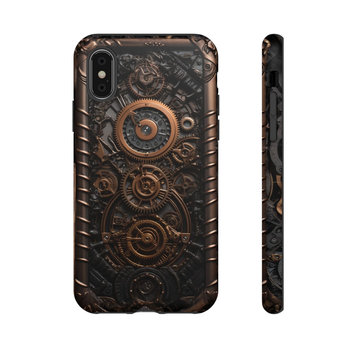 Gearworks 2 Phone Case – Steampunk Victorian Design with Gears and Clockwork for iPhone, Samsung Galaxy, and Google Pixel Devices