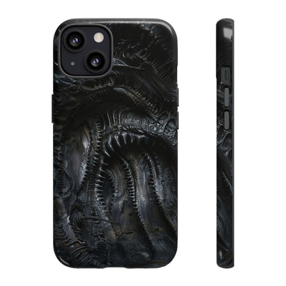 Surreal Biomechanical Phone Case - Gothic Sci-Fi Art for iPhone, Samsung Galaxy, and Google Pixel Devices